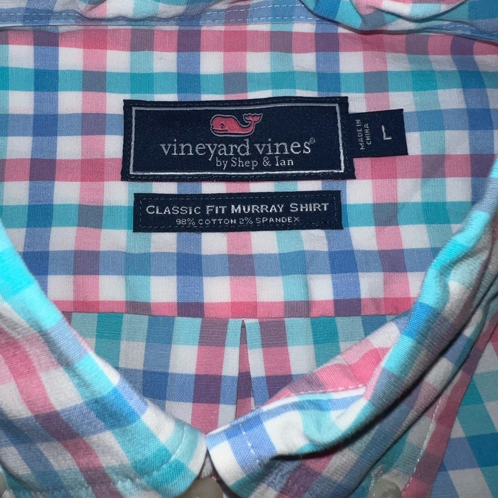 Vineyard Vines Spring Plaid Easter Long Sleeve La… - image 2